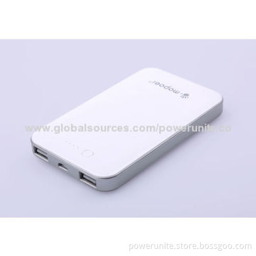 LED Lamp 8,000mAh Capacity Li-Polymer Battery Cells Power Bank, 5V/1A Input